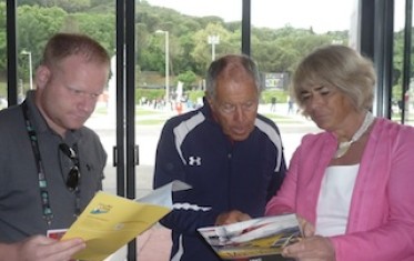 Nick Bollettieri con Cecilia al Foro Italico di Roma