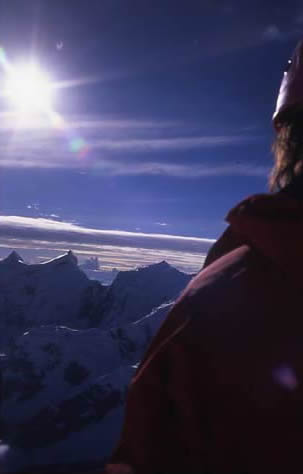 Visioni dalla vetta dell'Alpamayo.