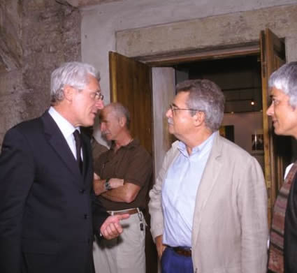 Il fotografo Vincenzo Cottinelli e il Sindaco di Brescia